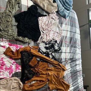 Fashion Nova Black and White Crop Tops